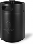 Mini 304 roostevabast terasest barrel Growler (5L, Standard Black)