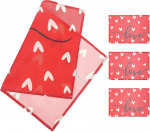 FUNOMOCYA 4 St&uuml;ck Valentinstag Tischset Herz Motiv 30X45cm Abwaschbare Tischmatte f&uuml;r Esstisch K&uuml;chentisch Rutschfestes Platzset als Festliche Valentinstagsdekoration