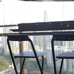 Ripplaud R&otilde;dur&otilde;du V&auml;ljas klapplaud Ripplaud Reguleeritav Kodu V&auml;ike s&ouml;&ouml;gilaud Baar Kohvik Patio Aed S&ouml;&ouml;gim&ouml;&ouml;bel Riiul (Suurus : 60