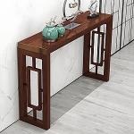 Kaasaegne puidust konsoollaud, hoiulaud, kitsas, kitsas kapp esikusse elutuppa, esikusse ja sissep&auml;&auml;sualasse, lihtne kokku panna (pruun, 80 x 30 x 75 cm / 31 x 12 x 29,5 tolli).