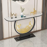 47,24-tolline kitsas sissep&auml;&auml;sulaua, talumajapidamise konsoollaud, diivanilaud, koridorilaud esikusse, elutuppa, koridori, metallist alus (v&auml;rv : kuld+valge)