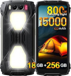 Blackview BV7300 V&auml;litingimustes kasutatav mobiiltelefon ilma lepinguta 2025, 18GB + 256GB V&auml;litingimustes kasutatav nutitelefon Android 14, 2 x 800LM matkalamp, 50MP + 32MP, 15000mAh, 6.67 tolli, IP68 veekindel ehitusplatsil