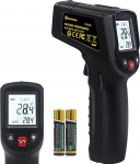 KETOTEK infrapunatermomeeter, temperatuuri m&otilde;&otilde;tmise seade, IR-p&uuml;romeeter, digitaalne lasertermomeeter, kontaktivaba 50 &deg;C kuni 600 &deg;C, temperatuuri m&otilde;&otilde;tja LCD-ekraaniga reguleeritava emissioonitasemega, k&ouml;&ouml;gi jaoks,