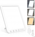 Sotipevs p&auml;evavalguslamp 15000 Lux, UV-vaba LED-valgusteraapialamp p&auml;evavalgus LED p&auml;evavalguslamp, puutetundlik p&auml;ikesevalguslamp, t&auml;isspektriline lamp koju/kontorisse