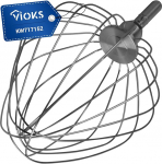 VIOKS Whisk Whisk for Food Processor Replacement for KW717152 Kenwood for Food Processors Chef XL Major Cooking Chef Whisk Stirrer Stainless Steel 9 Wires