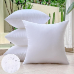 OTPIPCS Waterproof Cushion Filling, 55 x 55 cm, Set of 4 Outdoor Cushions for Couch, Garden Furniture, Patio Cushions, White Square Pillows, Large Sofa, Decorative Cushions