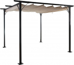 Mendler Pergola HWC-C42 Garden Gazebo, Sturdy, 6 cm, Frame + Sunroof