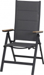 Siena Garden Tesoro Folding Chair Aluminium Textile Teak FSC 100%