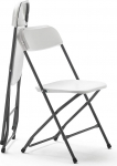 KG KITGARDEN - Pack of 2 Multifunctional Folding Chairs, 80 x 45 x 45 cm, White