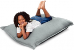 SMOOTHY Original Cotton Junior Indoor XL Bean Bag, 250 L, Giant Bean Bag, Seat Cushion, Made of Cotton, Perfect for Children (140 x 110 cm, Stone Grey)