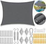 P&auml;ikesekaitse markiis 2 x 3 m ristk&uuml;likukujuline, veekindel ristk&uuml;likukujuline markiis koos p&auml;ikesevarju kinnituskomplektiga, aeda, terrassile, telkimisele, v&auml;lialadele.