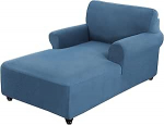 Arm Chaise Longegeber, Stretch diivan Slipcover elutuppa, Double Arm Lounge Chair, m&ouml;&ouml;bli kaitsja magamistoas, masinpesu (Dusty Blue)