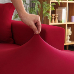 Ejoyous L-kujuline diivanikate Diivanikate, 3 + 2 istekoha nurgas elastsed diivanikatted, nurgas diivanikate, universaalne L-kujuline diivanikate, diivanikatted, Stretch, pestav, elutuppa, magamistuppa (Burgundia)