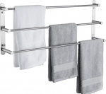 KES BTH202S75-2 Towel Rail 3 Rails Stainless Steel SUS 304 Bath Towel Rack Towel Rail Wall Mount Wall Mounted Brushed