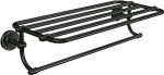 Moen DN0794BL ISO Collection 24" Wide Hotel Style Bathroom Shelf with Towel Bar Matte Black