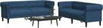 Sinine 2/3 istekohaga diivan komplekt vahtpol&uuml;striidiga Max 110kg istme kohta Vajalik kokkupanek Model3209206