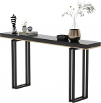 Moodne konsoollaud, puidust laua ja metallist jalgadega k&uuml;ljelaud, kitsas koridorilaud v&auml;ikesesse ruumi, diivanilaud sissep&auml;&auml;suks, koridorisse, elutuppa, lihtne kokku panna