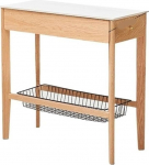 Eingangsbereich Tisch Home Decor, Moderner Beistelltisch aus Eiche - Sofatisch aus Massivholz, d&uuml;nne Konsole for das Wohnzimmer