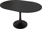 Pikendatav ovaalne s&ouml;&ouml;gilaud Modernne s&ouml;&ouml;gilaud musta s&ouml;&ouml;gilaud s&ouml;&ouml;gilaud100/140 x 100 x 75 cm