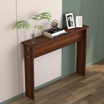 Moodne kitsas konsoollaud, puidust materjalist, k&uuml;ljelaud, kitsas, koridorilaud koridori, elutuppa ja diivanile, kandev&otilde;ime 50 kg (pruun, 60 x 20 x 74 cm / 24 x 8 x 29 tolli)