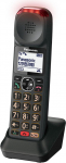 Panasonic KX-TGMA45 T&auml;iendav juhtmeta telefon, heliv&otilde;imendusega (50 dB rohkem), telefonitor ja laadimisjaam (mitte iseseisev), LCD, suur helitugevus, aeglane k&otilde;nelemisrežiim, helirežiim, metalne musta v&auml;rvi