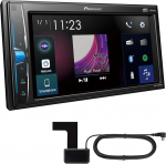 Pioneer DMH-A3300DABAN koos DAB-antenniga 2-DIN multimeediapleier, 6,2-tolline ClearType puuteekraan, nutitelefoni &uuml;hendus, USB, DAB/DAB+ digitaalne raadio, WebLink, Bluetooth, 13-bandiline graafiline ekvalaiser.