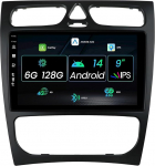 MISONDA [6G+128G] Android 14 autoraadio Mercedes Benz C-klassile W203 C200 C320 C350 CLK W209 S203 A209 (2004-2007) 9-tollise IPS stereo GPS/Carplay/BT/Mirror Link/WiFi/DSP/FM/Camera/MIC/RDS-ga