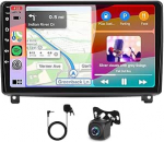 2+64G Android 14 Double DIN autoraadio Peugeot 407 2004-2008 GPS navigatsioon koos juhtmevaba Carplay Android auto 4 Core 9-tolline autoraadio Peugeot raadio Bluetooth WiFi FM SWC AHD tagurduskaamera