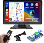 7-tolline Carplay juhtmevaba auto, CarPlay & Android Car Portable Touch Screen, Mirror Link, EQ seaded, kaugjuhtimispult, FM/TF/USB