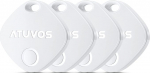 ATUVOS Air Tag Key Finder Pack of 4, Smart Tracker Key Finder &uuml;hildub Apple'iga Kus on? App (ainult iOS, Android ei toeta) Bluetooth KeyFinder pagasi/kohvri/kottide jaoks, vahetatav aku
