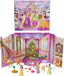 Mattel Disney printsesside nukkude advendikalender 24 p&auml;eva &uuml;llatustega, sisaldab 3 v&auml;ikest nukku, 3 s&otilde;pra, 6 moodi ja 16 filmi inspireeritud aksessuaari, JFG79