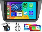 [6G+128G] 8-tuumaline Android autoraadio Seat Altea 2004-2015 Toledo 3 2004-2009 koos Bluetooth Navi, Hodozzy 9-tolline puuteekraan koos Carplay Android autoga, WiFi, USB, DSP, FM/RDS raadio, tagantj&auml;rele vaatamise kaameraga