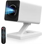 Mini projektor WiFi 6 ja Bluetoothiga, 4K ja 1080p toetus, mini projektor automaatse keystone korrektsiooniga, kaasaskantav filmiprojektor s&uuml;learvutile ja nutitelefonile