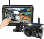 Magnetiline p&auml;ikeseenergial t&ouml;&ouml;tav traadita tahavaatekaamera: AI Jalak&auml;ijate ja s&otilde;idukite tuvastamine, 1 minutiline paigaldus, ei vaja juhtmestikku/puurimist, žestide juhtimine, laetav aku, &ouml;&ouml;n&auml;gemine.