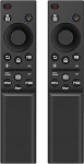 Samsungi kaugjuhtimispuldi telerile - BN59-01385B asenduspult, mis &uuml;hildub Samsung Smart TV, Crystal UHD, QLED, OLED, The Frame koos 4 striiming meedia kiirnupuga (2 tk)