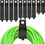 S&auml;ilitamine assortii, 10 Pack pikendusjuhtme hoidjad, raskeveokite hoiurihmad, Velcro pikendusjuhtme korraldaja, kaabli rihmad juhtmetele, voolikutele, k&ouml;itele, paadile ja garaažile