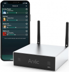 Arylic A50+ WiFi & Bluetooth koduv&otilde;imendi TPA3116 koos 50+50W 24V DC/2.0 stereokanaliga, AirPlay DLNA, Multiroom/Multizone Sync, 24bit 192kHz HiFi Audio Streaming integreeritud k&otilde;larite jaoks.