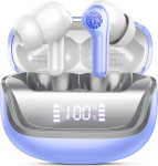 Bluetooth k&otilde;rvaklapid, juhtmevabad Bluetooth 5.4, k&otilde;rvaklapid ENC m&uuml;ravastase mikrofoniga, 50 tundi m&auml;nguaega juhtmevabad k&otilde;rvaklapid stereohifiga, IP7 veekindlad k&otilde;rvaklapid, USB-C, LED-ekraaniga