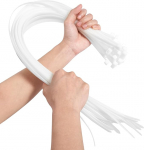 50 Pack 26" kaablipaelad 650mm Heavy Duty Extra Long Tugev ja tugev kaablipaelad 250lb Outdoor Nylon Ties T&ouml;&ouml;temperatuur: -15 &deg; C - 80 &deg; C Valge