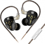 KZ DQS HiFi In-Ear Monitors Dynamic Driver High Precision Voice Coil In-Ear k&otilde;rvaklapid IEM koos eemaldatava 2 Pin 0.75mm OFC kaabliga lava-show t&ouml;&ouml;ks (koos mikrofoniga)