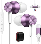 USB C k&otilde;rvaklapid iPhone 15 Pro 5G Galaxy A54 A34 A53, magnetilised In-Ear C-t&uuml;&uuml;pi k&otilde;rvaklapid koos kaabli mikrofoniga, k&otilde;rvaklapid USB C &uuml;hendus peakomplektid Sport Samsung S24 Pixel 8 7 Redmi Note 13 Pro+,
