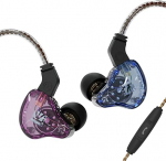 H HIFIHEAR KBEAR KS2 juhtmega k&otilde;rvaklapid, IEM 1BA1DD k&otilde;rvaklapid, HiFi k&otilde;rvaklapid, k&otilde;rvaklappide m&uuml;rasummutus, h&uuml;briidk&otilde;rvaklapid jooksmiseks, k&otilde;ndimiseks (mikrofoniga, sinine)