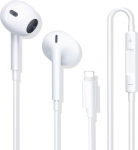 XINSHIKEJI k&otilde;rvaklapid iPhone'ile Juhtmega Stereo Sound In-Ear k&otilde;rvaklapid sisseehitatud mikrofoni ja helitugevuse reguleerimise funktsiooniga, mis &uuml;hilduvad iPhone 14/14 Plus/14 Pro Max/13/12/Mini/11/X/XR/XS/SE/8-ga