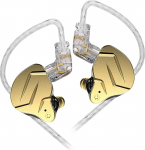 KZ ZSN Prox HiFi k&otilde;rvaklapid Balanced Armature Driver Hybrid Technology 1DD 1BA Mugavad k&otilde;rvaklapid k&otilde;rvam&uuml;ra summutamisega (sinine, mikrofon)