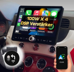 DYNAVIN Android autoraadio satelliitnavigatsioon Fiat 500 500C-le, 10,1-tolline raadio traadita Carplay ja Android Car, Head-up Display, sisaldab DAB+: D9-FT500 Premium Flex