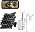 WIWACAM pesakasti kaamera, WLAN-kaamera, 16 W p&auml;ikesepaneel, 10000 mAh aku pesakastidele, linnukodule, linnukastile, linnupesale