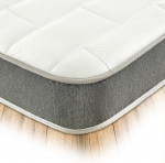 Starlight Beds Essentials Hybrid Memory Foam Spring Mattress, Large, 90 x 190 x 19 cm, Elegant Grey Design, Soft Strength, 19 cm Deep Single Mattress (90 x 190 x 19 cm)