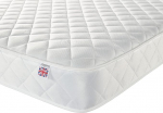 Aspire Beds Double Comfort Layers & AC Aspire-Cool Touch Diamond Tile Sleep Surface, Foam Free, Bonnell Spring Mattress, White Trim, 3ft Single (91 x 180cm)