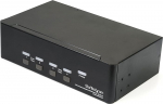 StarTech. com Port Dual DisplayPort KVM Switch DP 4K 60Hz KVM/Audio/USB l&uuml;liti 4 x KVM/Audio/USB 1 kohalik kasutaja Lauaarvutile paigaldatav r&otilde;ivale