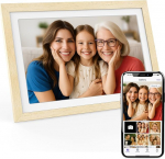 XORO 10,1-tolline WiFi digitaalne pildiraam, 1920 x 1080 Full HD 1080P IPS puuteekraan, 32 GB m&auml;lu, automaatne p&ouml;&ouml;ramine, p&ouml;&ouml;gipuit, fotode vahetu jagamine k&otilde;ikjalt